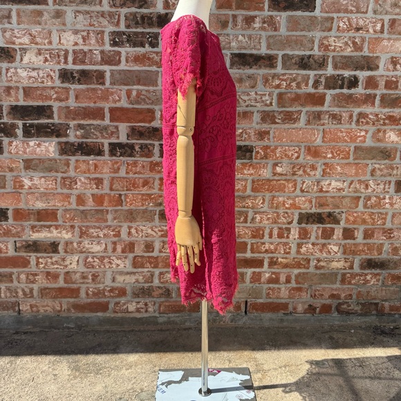 Y2K Free People vintage red lace cutout mini dress / 8 / Excellent condition - Picture 10 of 13